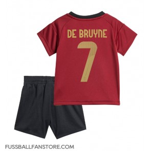 Belgien Kevin De Bruyne #7 Replik Heimtrikot Kinder EM 2024 Kurzarm (+ Kurze Hosen)